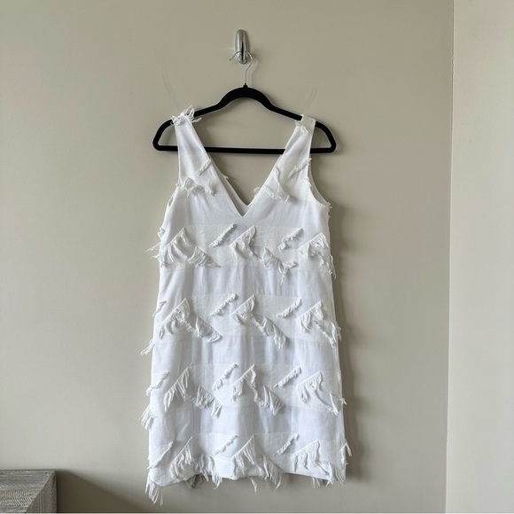 ANTHROPOLOGIE-MAEVE Fringework Boho Shift Dress (Size:0) - Picture 5 of 11